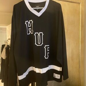 HUF hockey-like jersey. Long-sleeve. Size XXL. In excellent condition.
